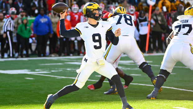 Michigan quarterback J.J. McCarthy.